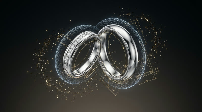digitaljewelry™ — 3D設計データをまとった婚約指輪と結婚指輪